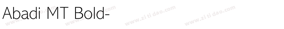 Abadi MT Bold字体转换